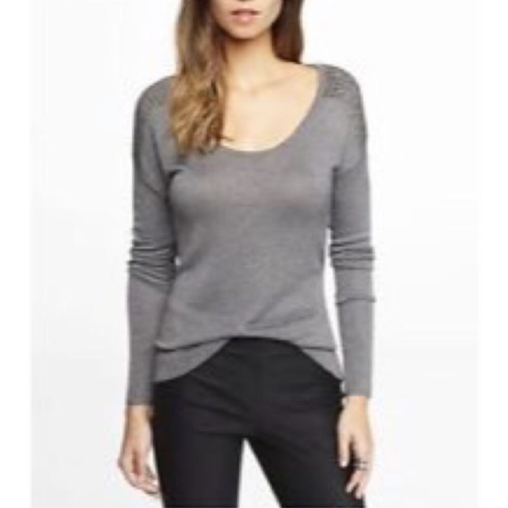 NWT ! Rhinestone Shoulder EXPRESS Sweater - Picture 8 of 8